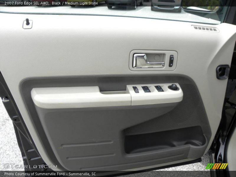 Black / Medium Light Stone 2007 Ford Edge SEL AWD