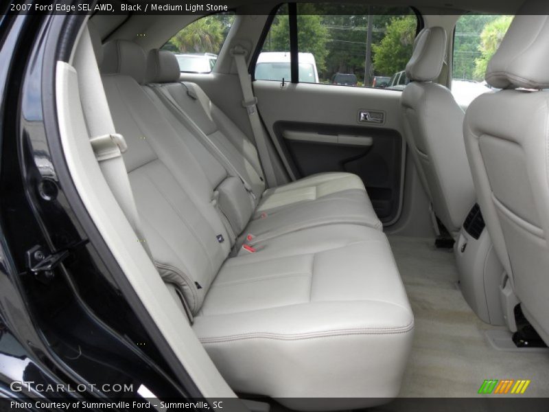Black / Medium Light Stone 2007 Ford Edge SEL AWD