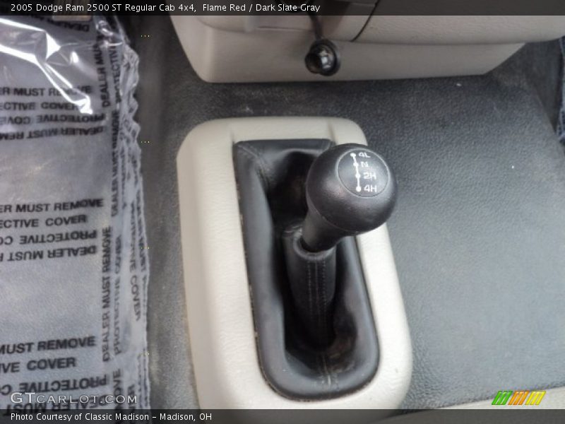 Controls of 2005 Ram 2500 ST Regular Cab 4x4