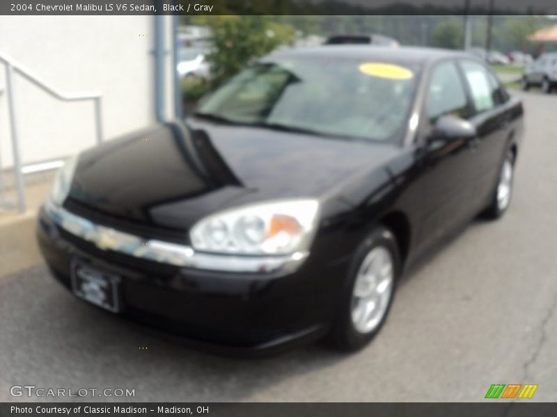 Black / Gray 2004 Chevrolet Malibu LS V6 Sedan