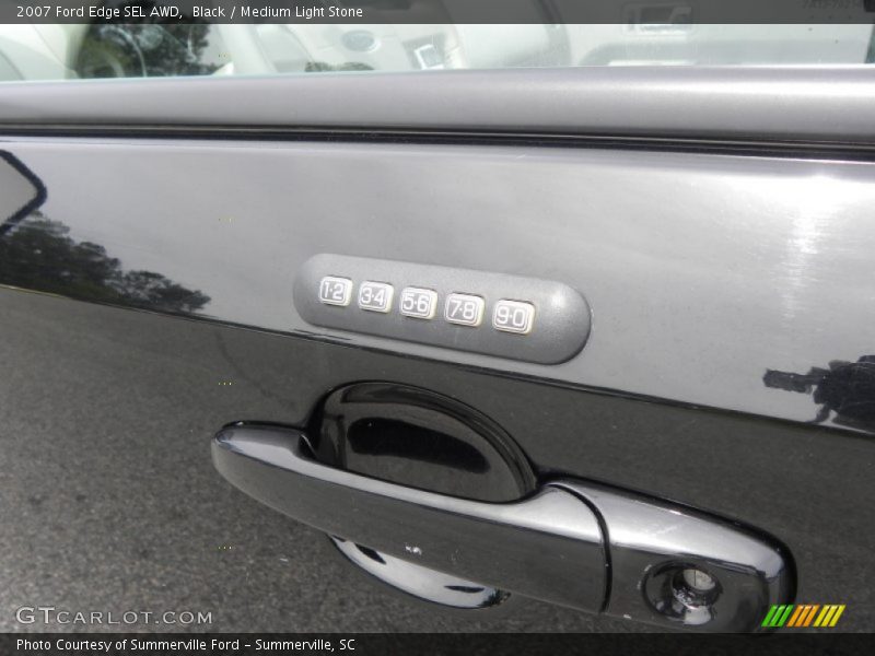 Black / Medium Light Stone 2007 Ford Edge SEL AWD