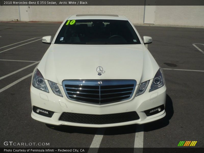 Arctic White / Black 2010 Mercedes-Benz E 350 Sedan