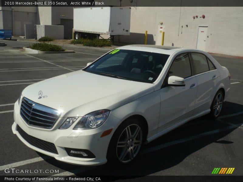 Arctic White / Black 2010 Mercedes-Benz E 350 Sedan