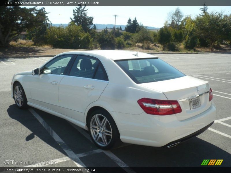 Arctic White / Black 2010 Mercedes-Benz E 350 Sedan