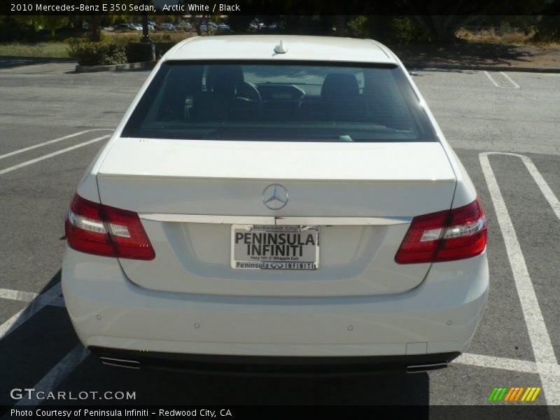 Arctic White / Black 2010 Mercedes-Benz E 350 Sedan