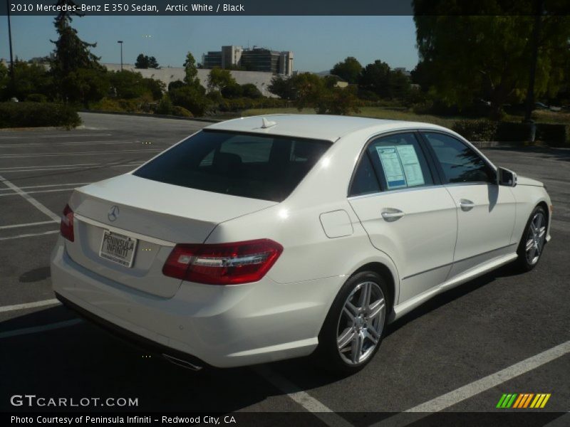 Arctic White / Black 2010 Mercedes-Benz E 350 Sedan