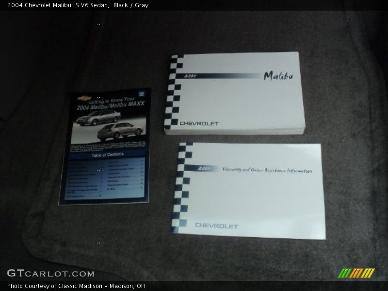 Black / Gray 2004 Chevrolet Malibu LS V6 Sedan