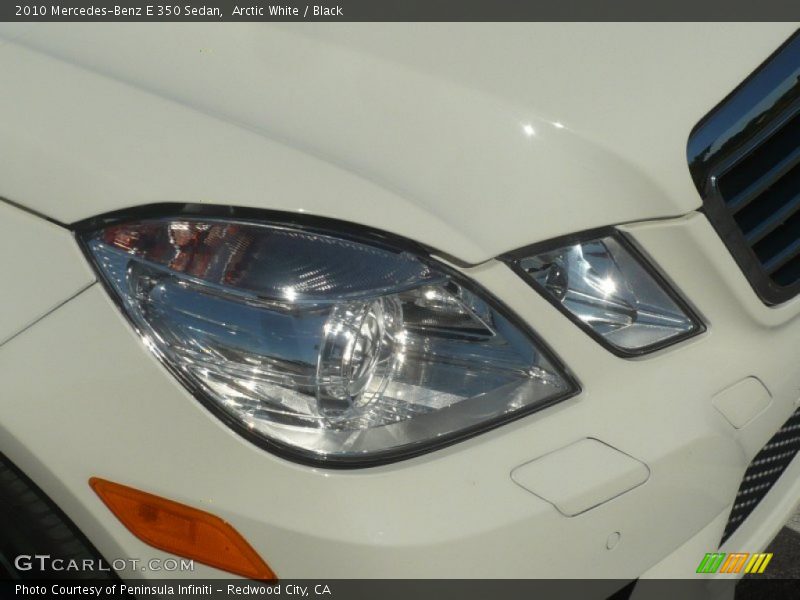 Arctic White / Black 2010 Mercedes-Benz E 350 Sedan