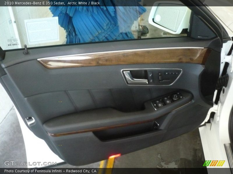 Arctic White / Black 2010 Mercedes-Benz E 350 Sedan
