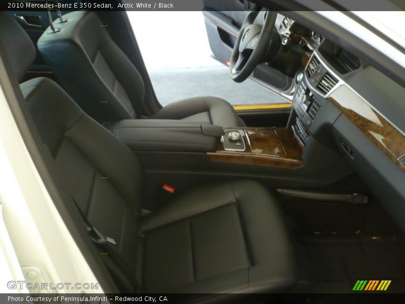 Arctic White / Black 2010 Mercedes-Benz E 350 Sedan