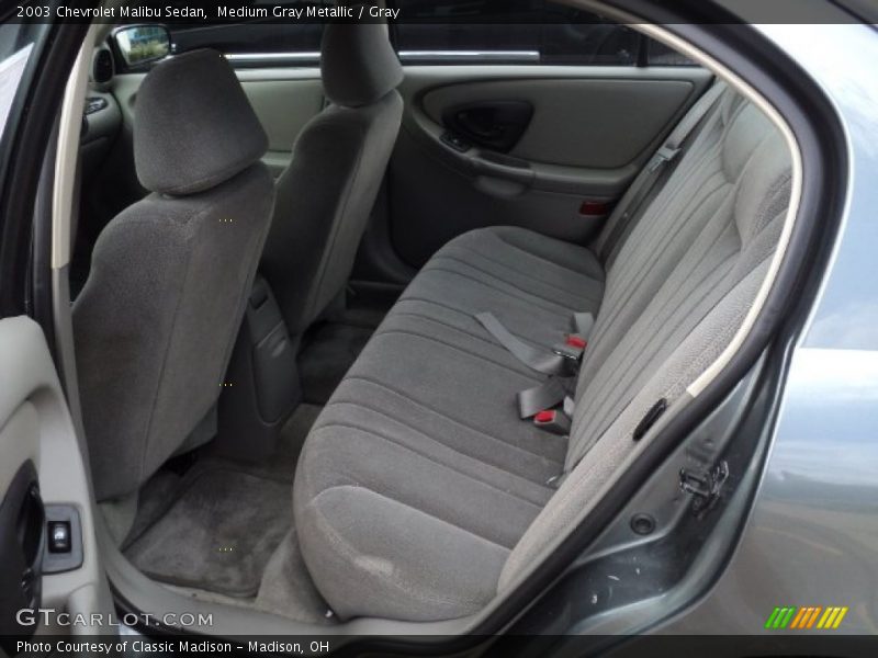 Medium Gray Metallic / Gray 2003 Chevrolet Malibu Sedan