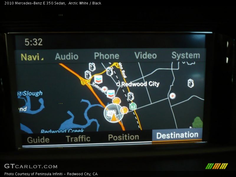 Arctic White / Black 2010 Mercedes-Benz E 350 Sedan