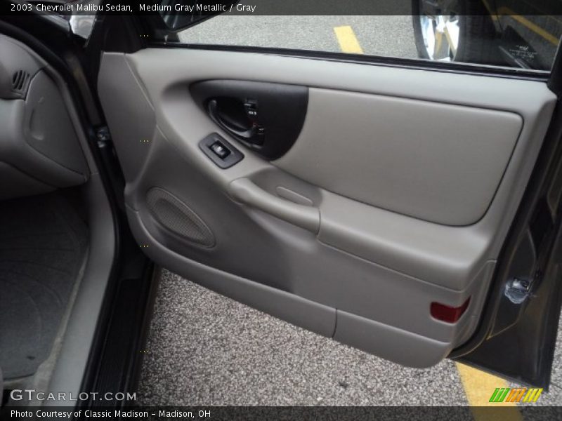 Medium Gray Metallic / Gray 2003 Chevrolet Malibu Sedan