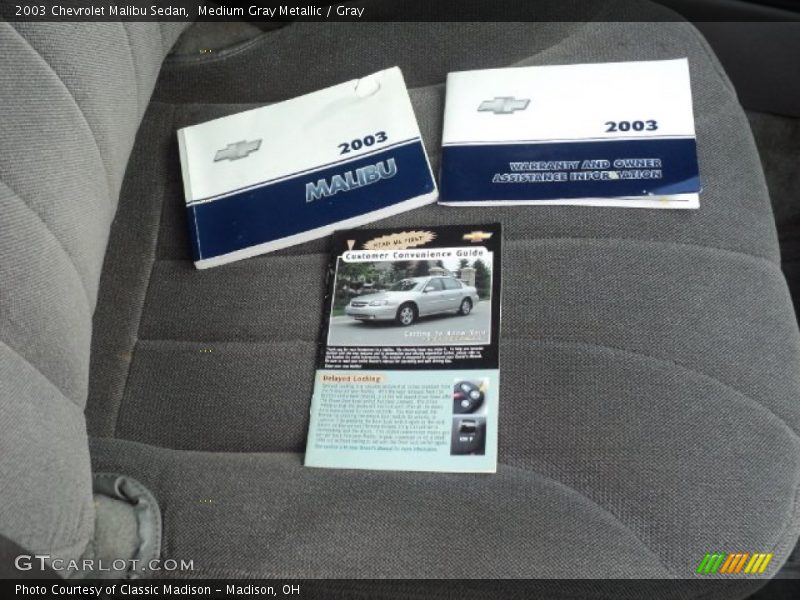 Medium Gray Metallic / Gray 2003 Chevrolet Malibu Sedan