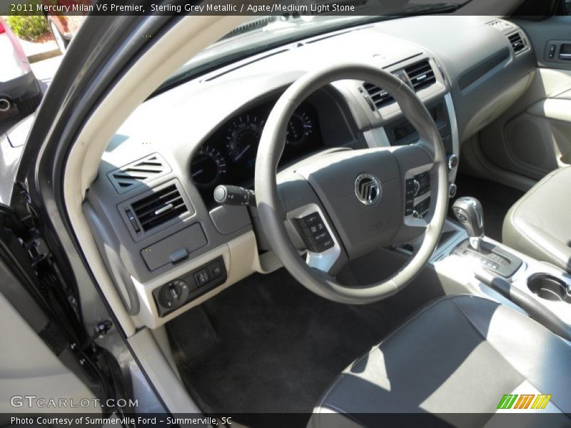 Sterling Grey Metallic / Agate/Medium Light Stone 2011 Mercury Milan V6 Premier