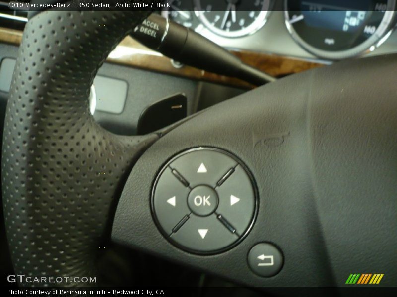 Arctic White / Black 2010 Mercedes-Benz E 350 Sedan