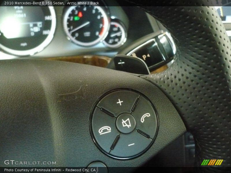 Arctic White / Black 2010 Mercedes-Benz E 350 Sedan