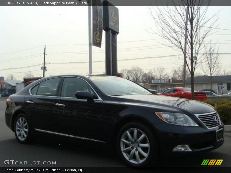 Black Sapphire Pearl / Black 2007 Lexus LS 460