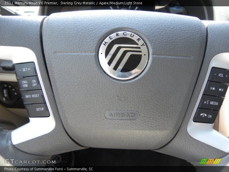 Sterling Grey Metallic / Agate/Medium Light Stone 2011 Mercury Milan V6 Premier