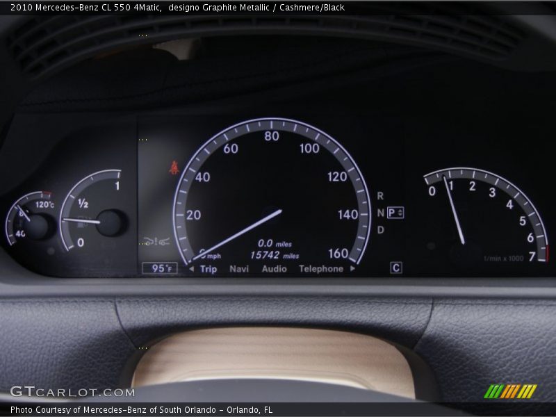  2010 CL 550 4Matic 550 4Matic Gauges