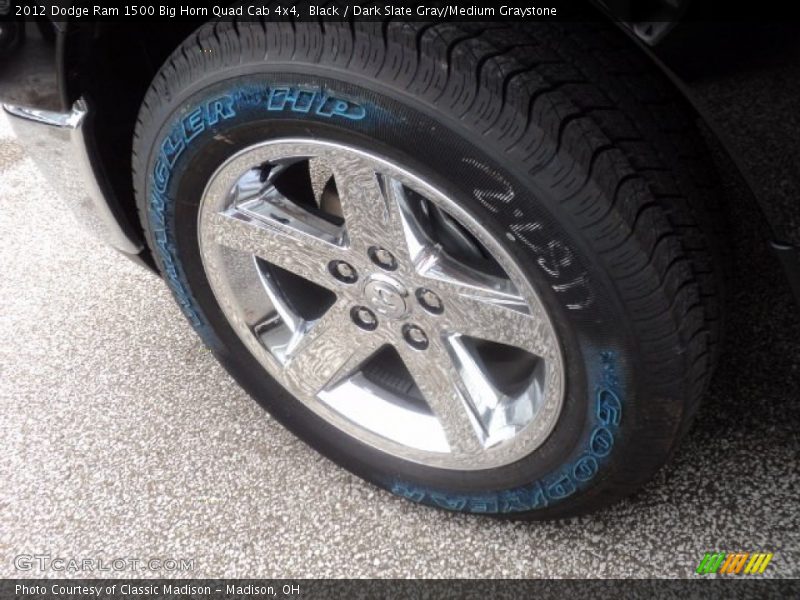 Black / Dark Slate Gray/Medium Graystone 2012 Dodge Ram 1500 Big Horn Quad Cab 4x4