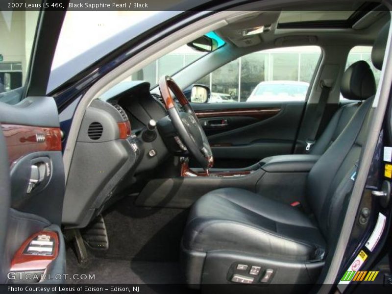 Black Sapphire Pearl / Black 2007 Lexus LS 460