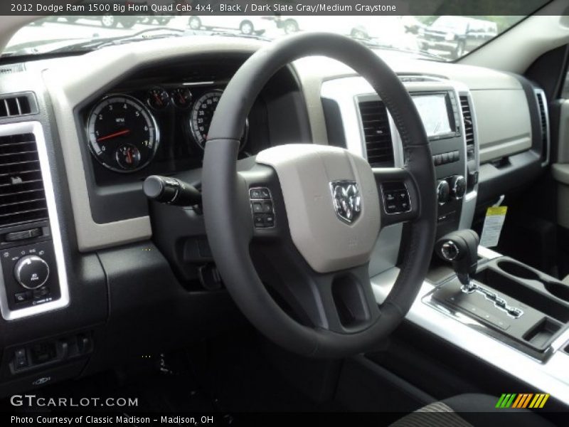  2012 Ram 1500 Big Horn Quad Cab 4x4 Steering Wheel