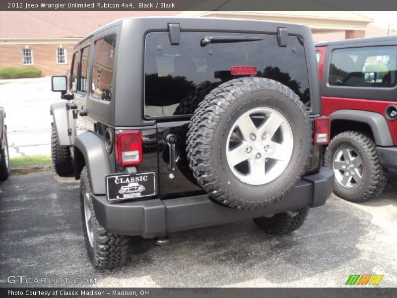 Black / Black 2012 Jeep Wrangler Unlimited Rubicon 4x4