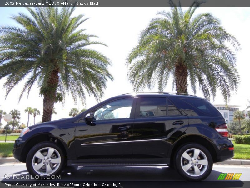 Black / Black 2009 Mercedes-Benz ML 350 4Matic
