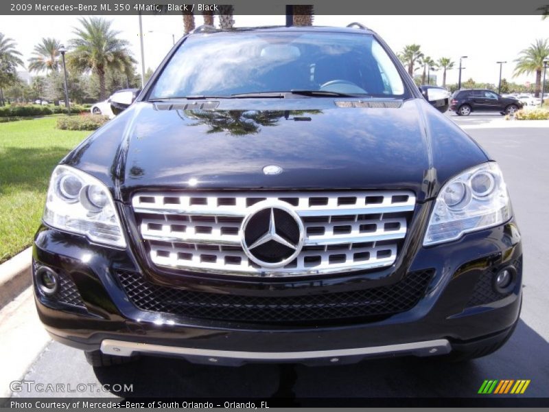 Black / Black 2009 Mercedes-Benz ML 350 4Matic