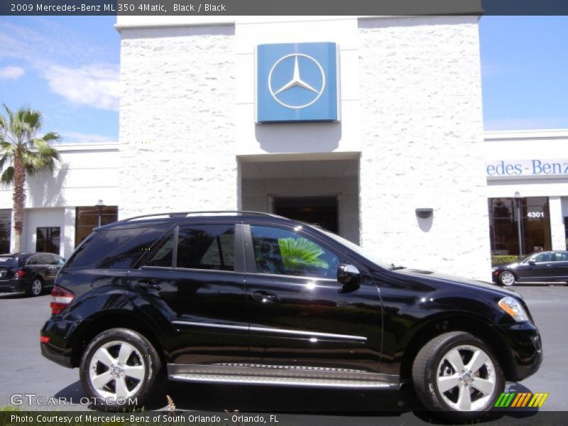 Black / Black 2009 Mercedes-Benz ML 350 4Matic