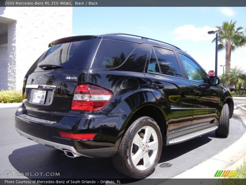 Black / Black 2009 Mercedes-Benz ML 350 4Matic