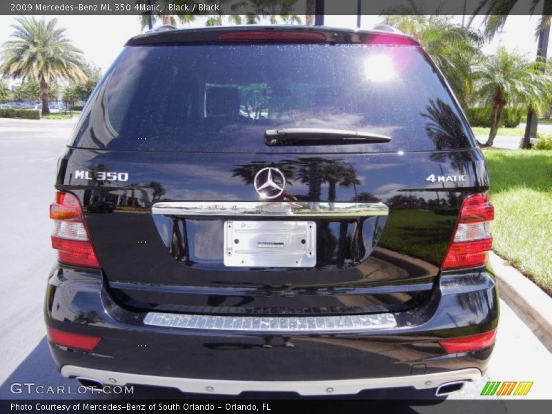 Black / Black 2009 Mercedes-Benz ML 350 4Matic