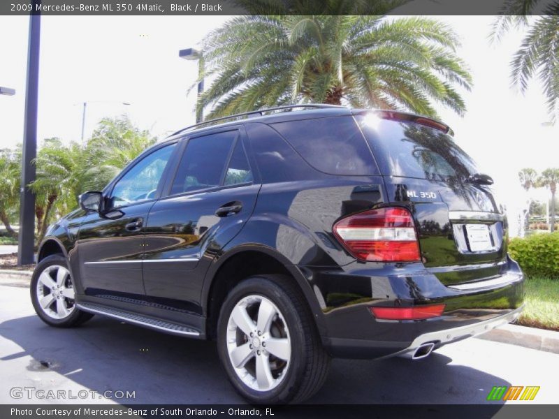 Black / Black 2009 Mercedes-Benz ML 350 4Matic