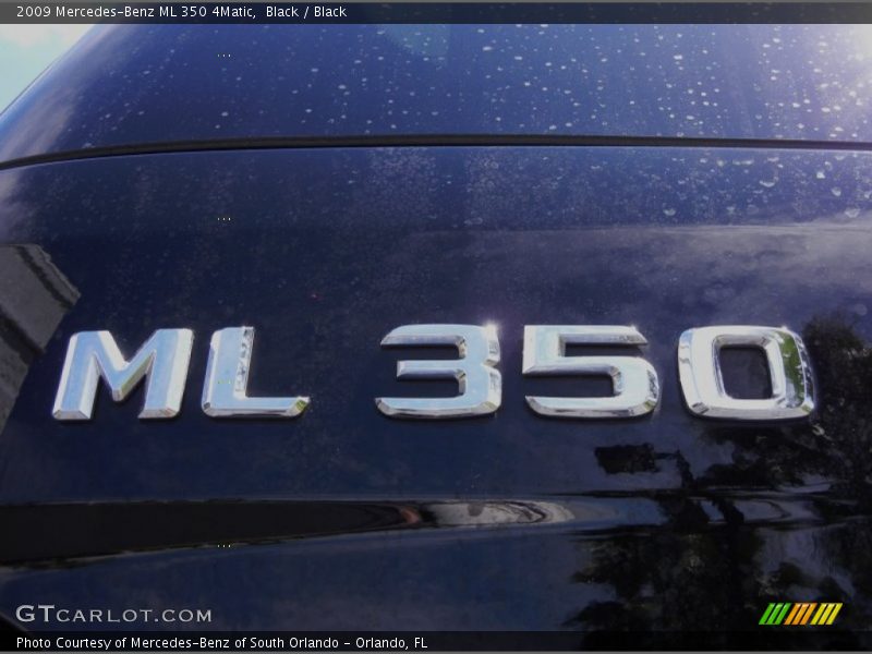 Black / Black 2009 Mercedes-Benz ML 350 4Matic