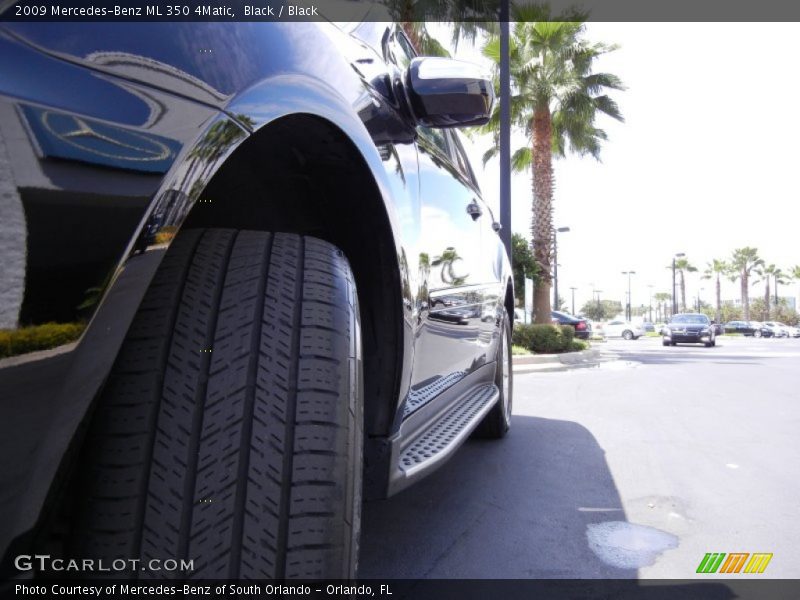 Black / Black 2009 Mercedes-Benz ML 350 4Matic
