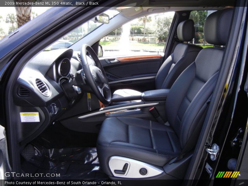 Black / Black 2009 Mercedes-Benz ML 350 4Matic