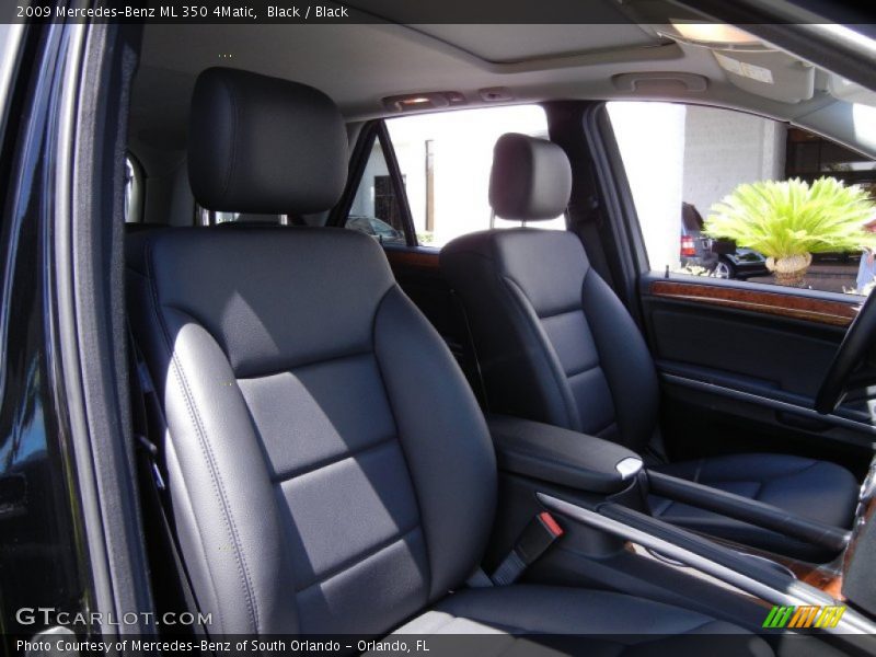 Black / Black 2009 Mercedes-Benz ML 350 4Matic