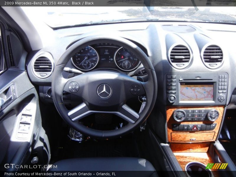 Black / Black 2009 Mercedes-Benz ML 350 4Matic