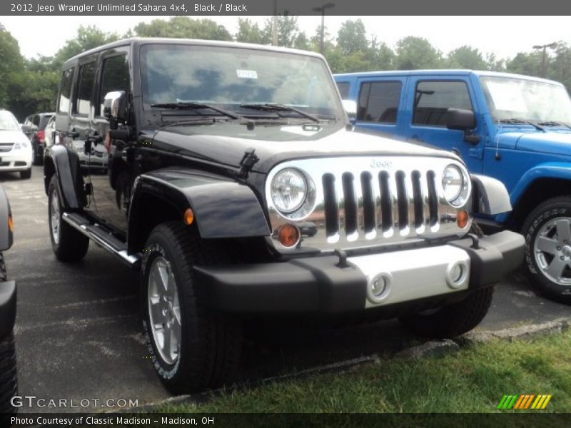 Black / Black 2012 Jeep Wrangler Unlimited Sahara 4x4
