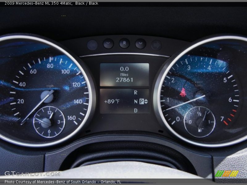 Black / Black 2009 Mercedes-Benz ML 350 4Matic