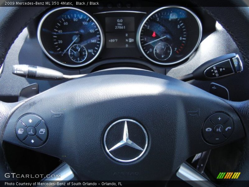 Black / Black 2009 Mercedes-Benz ML 350 4Matic