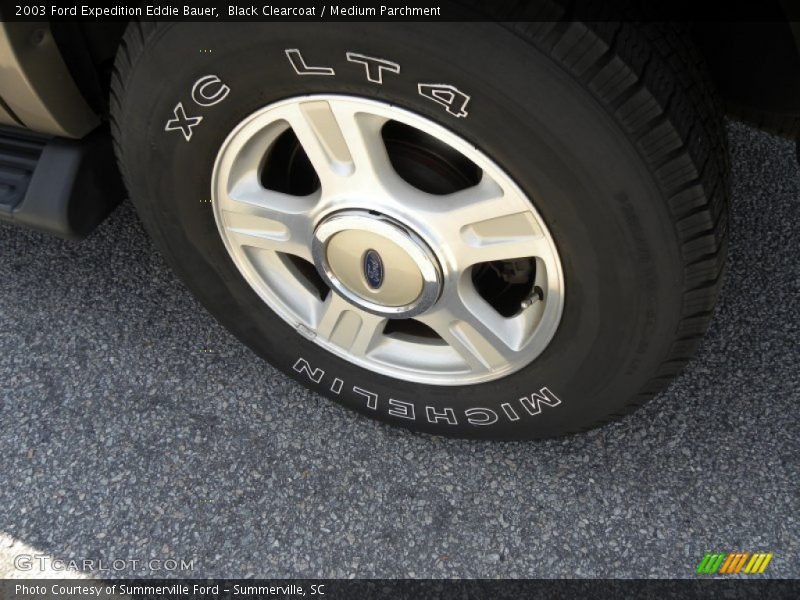 Black Clearcoat / Medium Parchment 2003 Ford Expedition Eddie Bauer