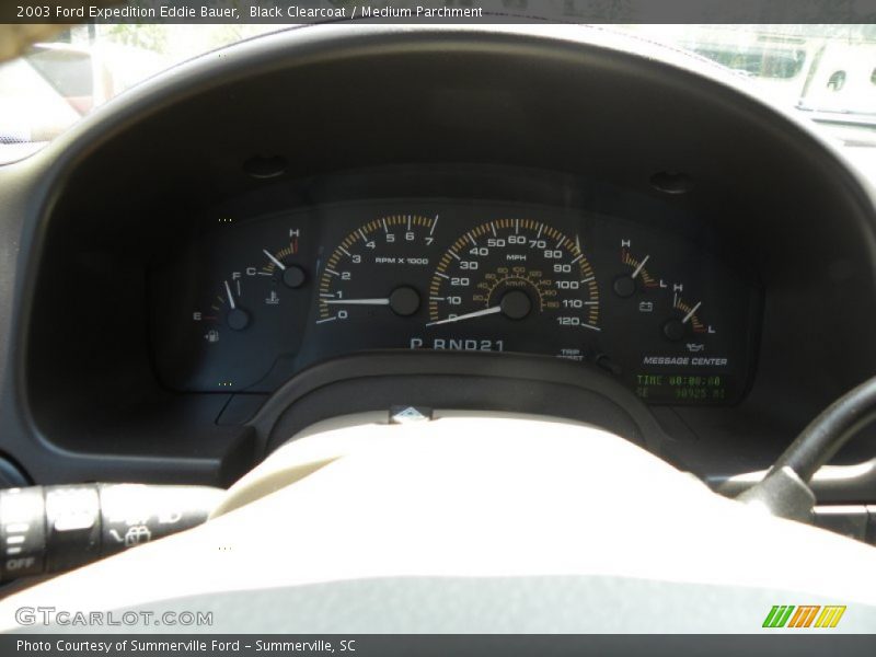 Black Clearcoat / Medium Parchment 2003 Ford Expedition Eddie Bauer