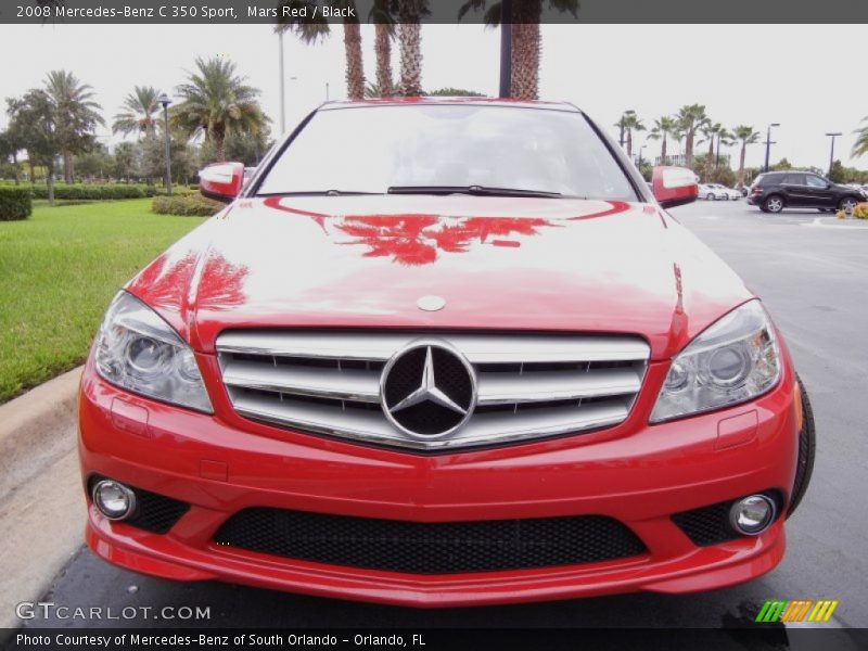 Mars Red / Black 2008 Mercedes-Benz C 350 Sport