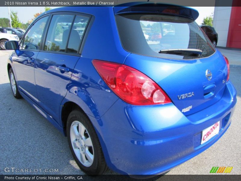 Metallic Blue / Charcoal 2010 Nissan Versa 1.8 SL Hatchback