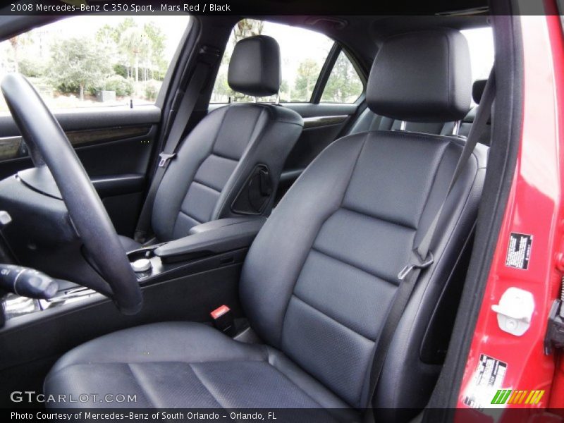 Mars Red / Black 2008 Mercedes-Benz C 350 Sport