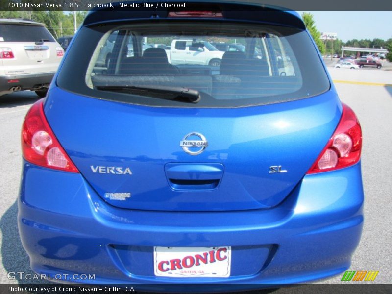 Metallic Blue / Charcoal 2010 Nissan Versa 1.8 SL Hatchback