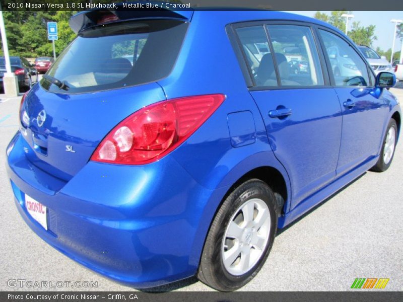 Metallic Blue / Charcoal 2010 Nissan Versa 1.8 SL Hatchback