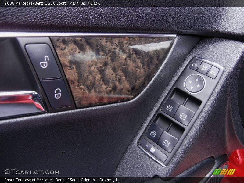 Mars Red / Black 2008 Mercedes-Benz C 350 Sport